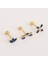 14 Ayar Altın Lacivert Markis Taşlı Minimal Tragus Piercing 5