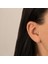14 Ayar Altın 3 Baget Taşlı Minimal Tragus Piercing 2