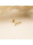 14 Ayar Altın 3 Baget Taşlı Minimal Tragus Piercing 3