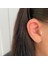 14 Ayar Altın Taşlı Playboy Tavşan Motifli Minimal Tragus Piercing 2