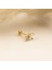 14 Ayar Altın Papillon Minimal Tragus Piercing 3