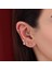 14 Ayar Altın Taşlı Kar Tanesi Minimal Tragus Piercing 2
