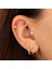14 Ayar Altın Kayan Yıldız Minimal Tragus Piercing 2