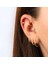 14 Ayar Altın Taşlı Lotus Motifli Tragus Minimal Piercing 2