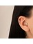 14 Ayar Altın Taşlı Yıldız ve Çiçek Motifli Minimal Tragus Piercing 2