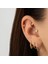 14 Ayar Altın Taşlı Dümen Motifli Minimal Tragus Piercing 2