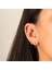 14 Ayar Altın Yıldızlı Damla Taş Sallantılı Minimal Tragus Piercing 2