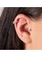 14 Ayar Altın Taşlı Boomerang Minimal Tragus Piercing 3
