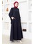 Kadın Moda Giyim Tesettür Elbise Ferace 2696 2