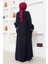 Kadın Moda Giyim Tesettür Elbise Ferace 2696 5