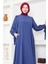 Kadın Moda Giyim Tesettür Elbise Ferace 2696 4