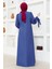 Kadın Moda Giyim Tesettür Elbise Ferace 2696 5
