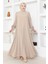 Kadın Moda Giyim Tesettür Elbise Ferace 2696 1