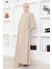 Kadın Moda Giyim Tesettür Elbise Ferace 2696 2