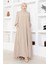 Kadın Moda Giyim Tesettür Elbise Ferace 2696 3