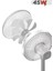 Sf-01 Siyah Ayarlanabilir Ayaklı 14'' Inc 45W 3 Kademeli 7 Pervaneli Vantilatör Fan 5