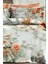 %100 Pamuk Ranforce Çeyizlik Luxury 5d Dijital Çift Kişilik Nevresim Takımı Salmon Flowers 3
