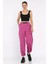 Bel ve Paça Lastikli Kadın Paraşüt Pantolon P-00017661 2