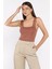 Kare Yaka Askılı Likralı Kadın Triko Bluz P-00017658 1