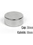 Neodyum Mıknatıs Silindir Çap 30MM , Kalınlık 10MM ( 1 Adet) 1
