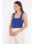 Kare Yaka Askılı Likralı Kadın Triko Bluz P-00017658 1