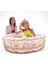 Çiçek Desenli Bebek Havuzu 86X25CM, 3 Boğum, Pembe, Eğlenceli ve Rahat Kullanım 1