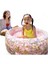 Çiçek Desenli Bebek Havuzu 86X25CM, 3 Boğum, Pembe, Eğlenceli ve Rahat Kullanım 4