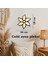 Gold Ayna Pleksi Çiçek Duvar Dekoru | Tekli, 2’li ve 3’lü Set | Mdf Üzeri Modern Duvar Süsü 1