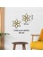 Gold Ayna Pleksi Çiçek Duvar Dekoru | Tekli, 2’li ve 3’lü Set | Mdf Üzeri Modern Duvar Süsü 1