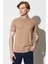 Regular Fit Camel Erkek Polo Yaka T-Shirt MW211837211 1