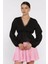 V Yaka Bel Lastikli Kadın Bluz P-00017576 2