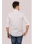 Beyaz Lacivert Çizgili Slimfit Erkek Gömlek 7
