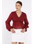 V Yaka Bel Lastikli Kadın Bluz P-00017576 1