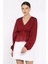 V Yaka Bel Lastikli Kadın Bluz P-00017576 2