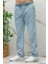 Erkek Baggy Kot Pantolon Rahat Kesim Tiril Tiril Ince Kumaş 3