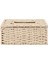 Rattan Mendil Kutusu, Vintage Peçetelik, Kasa Dağınıklığı Saklama Kabı Kapağı, Oturma Odası Masası Dekorasyonu (Bej) (Yurt Dışından) 1