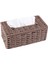 Rattan Mendil Kutusu, Vintage Peçetelik, Kasa Dağınıklığı Saklama Kabı Kapağı, Oturma Odası Masası Dekorasyonu (Kahve) (Yurt Dışından) 1