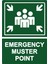 Emergency Muster Poınt Uyarı Levhası Pvc 25X35 cm 1
