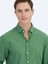Fıstık Yeşili Düz Dokuma Casual %100 Pamuk Gömlek 3
