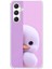 Samsung Galaxy A34 Uyumlu Şeffaf Kılıf 3 Peluş Ördek Tasarımlı 1