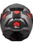 Scope 2 Durıa Mat Siyah-Kırmızı Kask 4