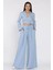 Kruvaze Yaka Bel Bağcıklı Bluz Pantolon Ikili Takım P-00017492 1
