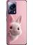 Xiaomi Mi 13 Lite Uyumlu Şeffaf Kılıf 5 Peluş Tavşan Tasarımlı 1