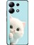Xiaomi Redmi Note 13 Uyumlu Şeffaf Kılıf 2 Peluş Kedi Tasarımlı 1