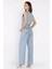 Taş Detaylı Jean Kot Yelek Pantolon Ikili Takım P-00017425 5