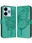 Xiaomi Poco M6 4g Kabartma Kelebek Premium Deri Manyetik Için Kılıf (Yurt Dışından) 1
