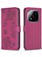 Xiaomi Redmi Not Için Flip Case 14 Pro 4g Çok Renkli Yonca Çiçek Pu (Yurt Dışından) 5