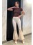 Ispanyol Paça Likralı Kadın Gabardin Pantolon P-00012118 2