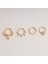14 Ayar Altın 13 Taşlı Minimal Halka Piercing 5