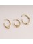 14 Ayar Altın Alttan Taşlı Minimal Halka Piercing 5